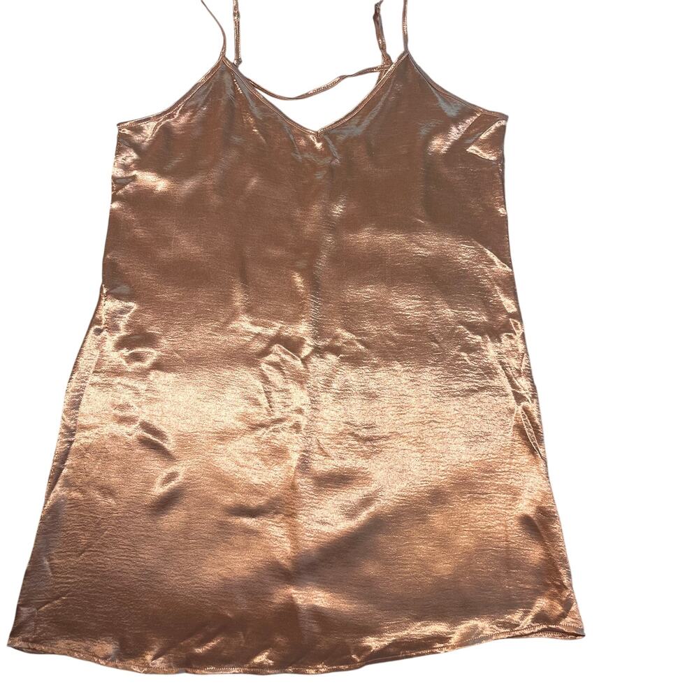 Pink Satin Spaghetti Strap Mini Dress - XL Balletcore Love J Going Out